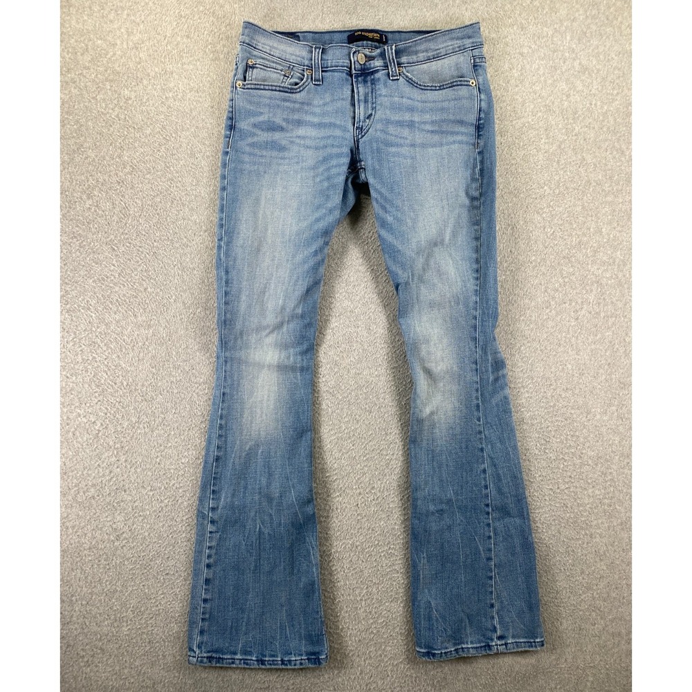 Levi's 524 Too Superlow Boot Cut Jeans Women's Sz 9M Light Wash Stretch Denim